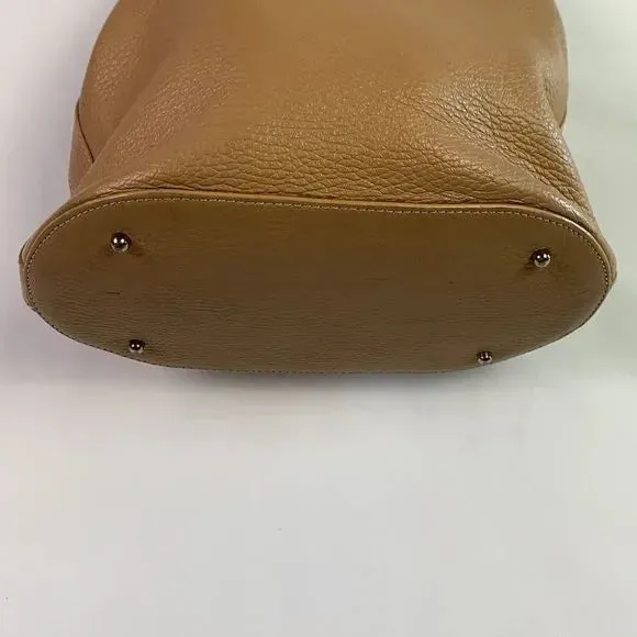 TOD’S Brown Leather Mini Bucket Bag