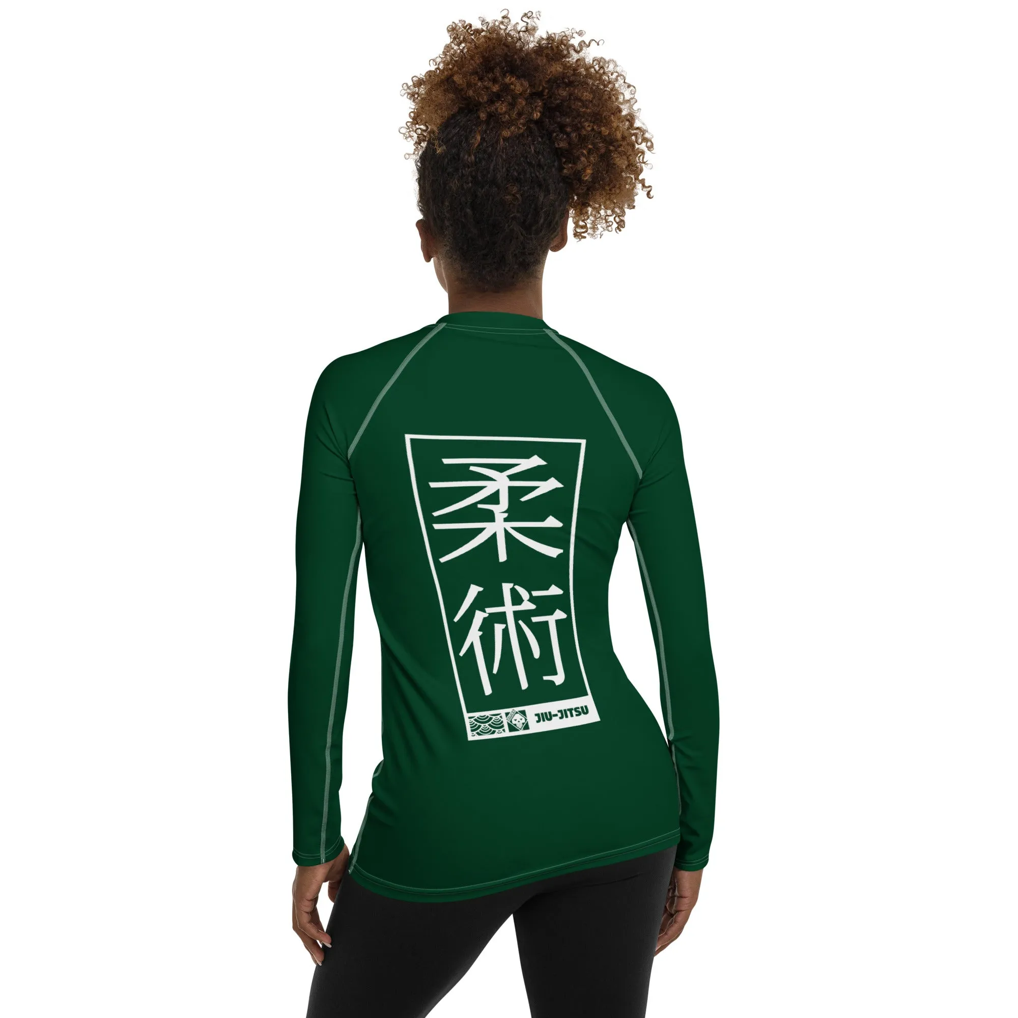 Womens Long Sleeve BJJ Rash Guard - Jiu-Jitsu 008 - Sherwood Forest