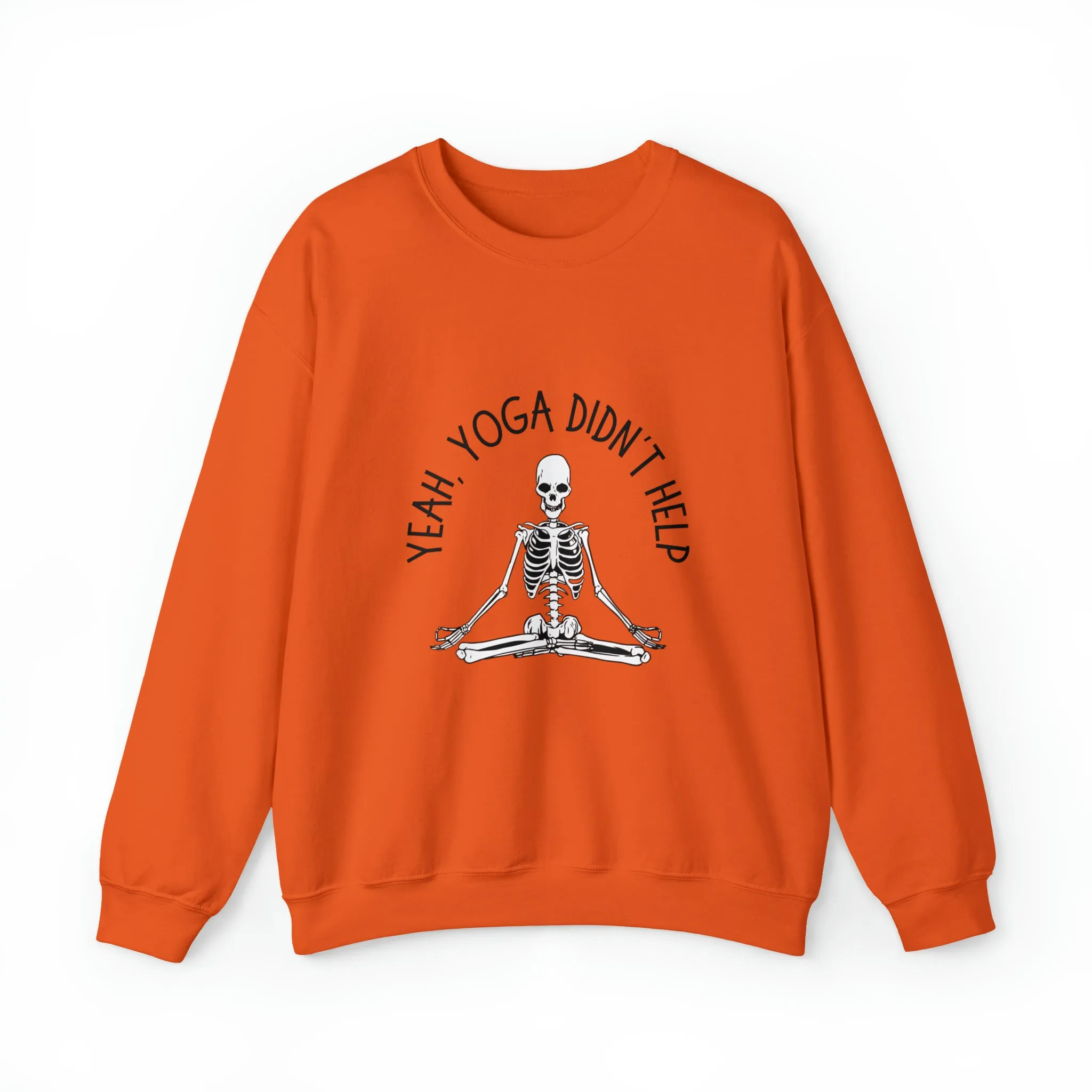 Yeah, Yoga Didn't Help Crewneck Sweatshirt (Light Colors)